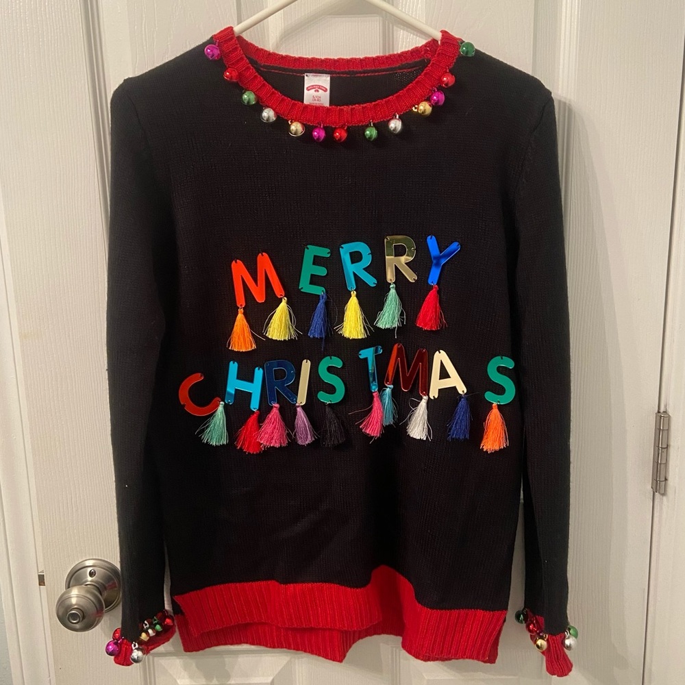 “Ugly” Christmas Sweater with Tassels